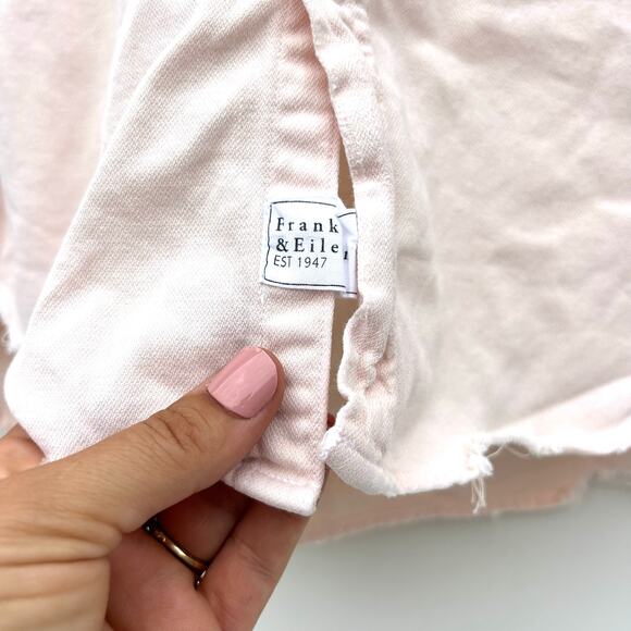 Frank & Eileen Famous Denim Eileen Button Down Cotton Pink Faded Vintage XS - Picture 6 of 8